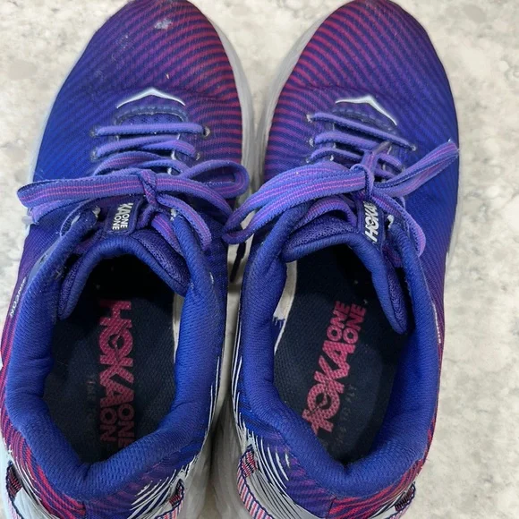 Hoka Vibrant Purple and Blue Sneakers - Picture 5 of 7